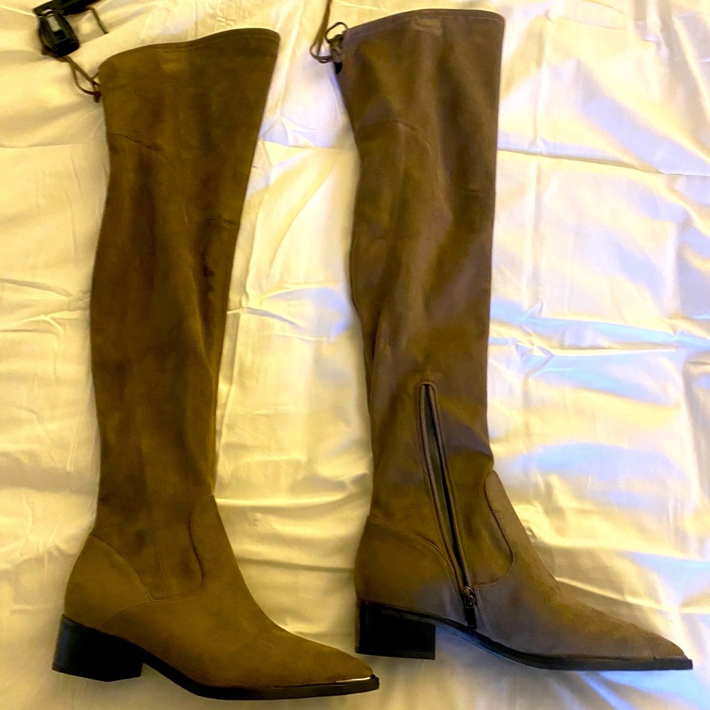 Marc fisher never work taupe boots